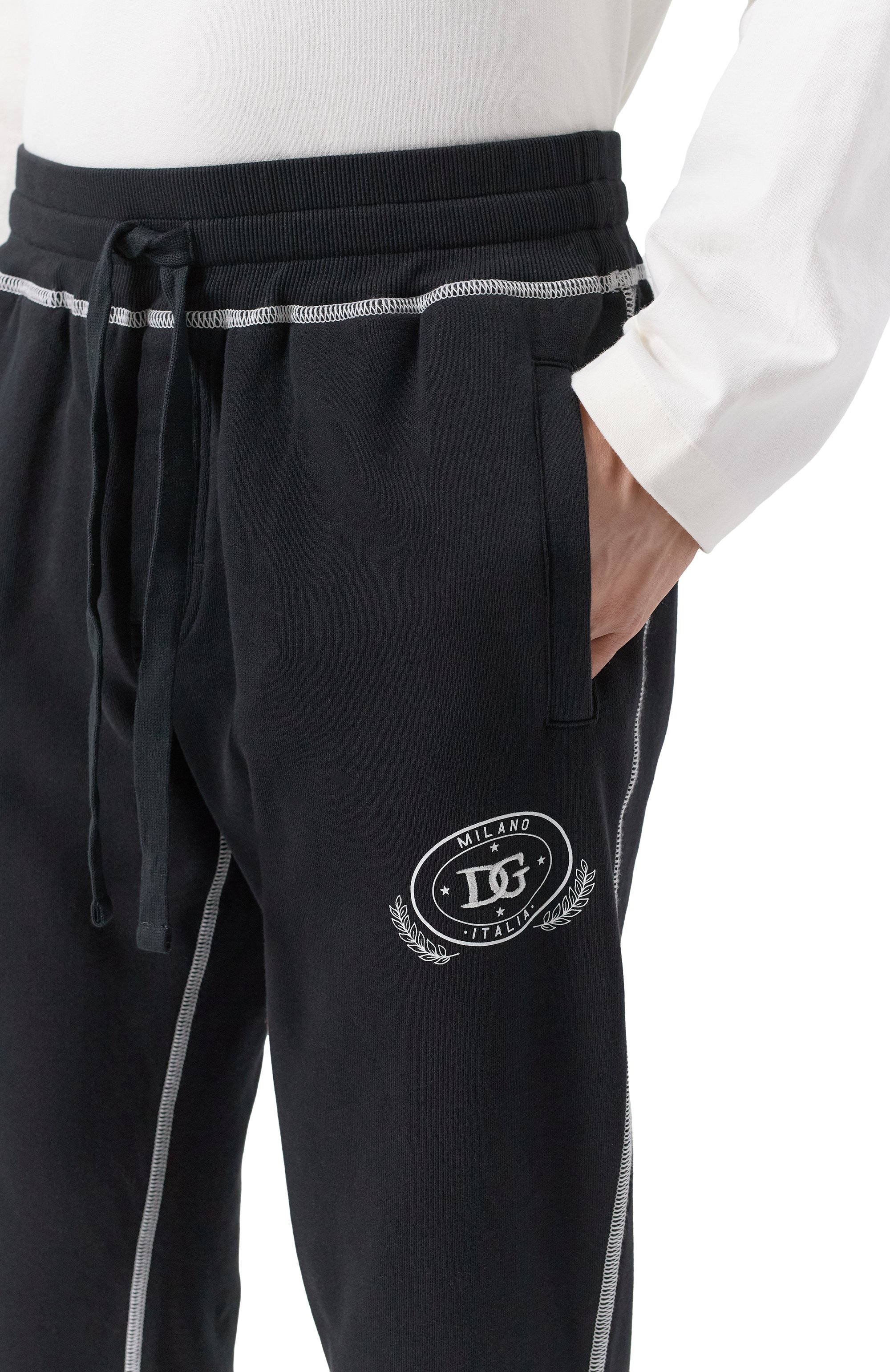 Хлопковые брюки DOLCE & GABBANA, арт. GZ12AZ/G7N0N, фото 5