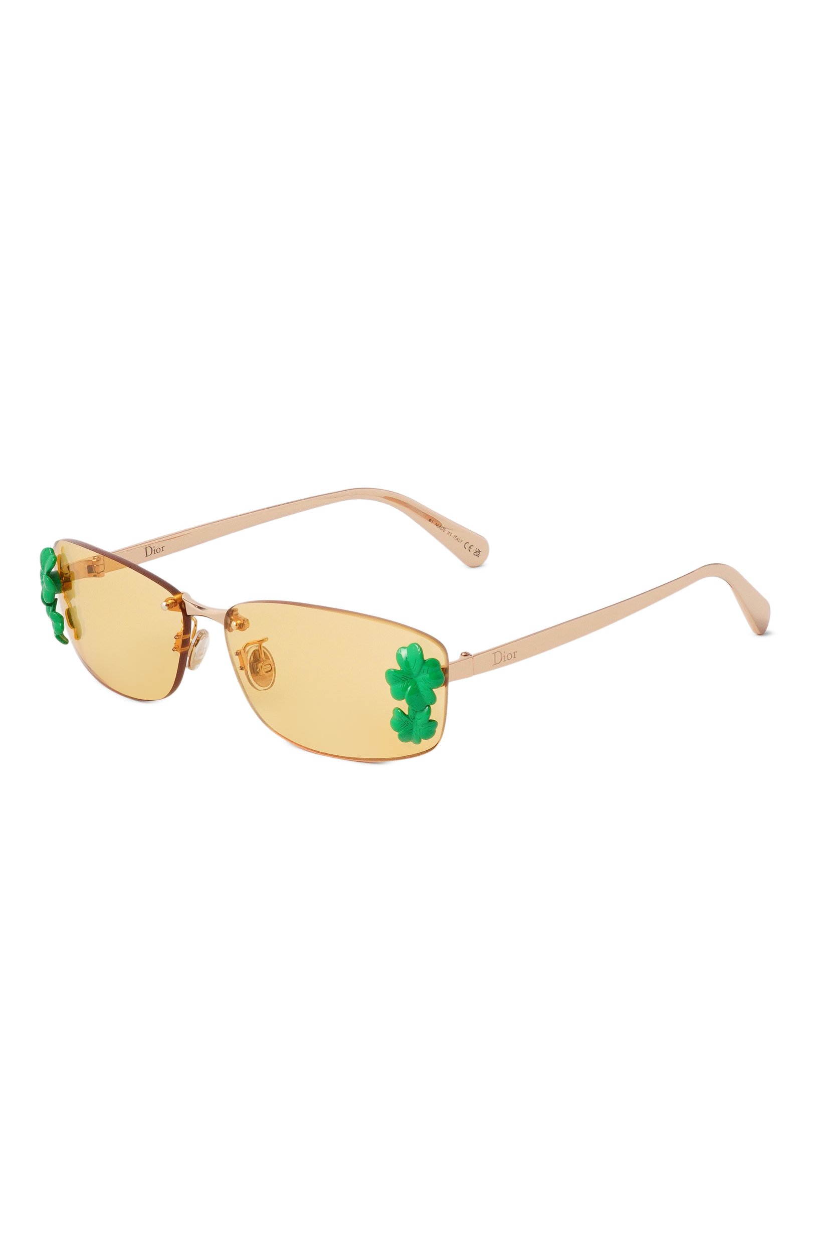 Солнцезащитные очки DIOR EYEWEAR желтого цвета по цене 87300 руб., арт. DI0R CL0VER S1U D0H0, фото 1 Солнцезащитные очки DIOR EYEWEAR, арт. DI0R CL0VER S1U D0H0, фото 1