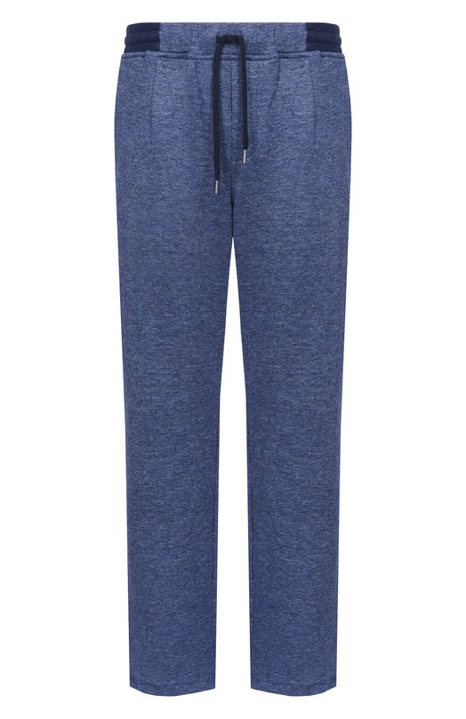 Брюки изо льна и хлопка Andrea Campagna 20M732.ZQ00.CAMP._001 Синий 20M732.ZQ00.CAMP._001