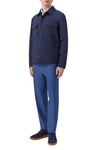 Брюки из шерсти и шелка BOSS, арт. 50556955, фото 2