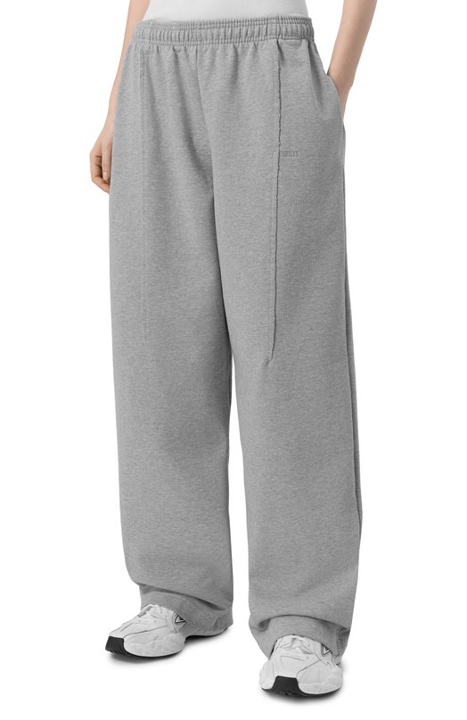 Хлопковые брюки VETEMENTS ME76SP208G/1302 M0LLET0N Серый  ME76SP208G/1302 M0LLET0N Фото 3