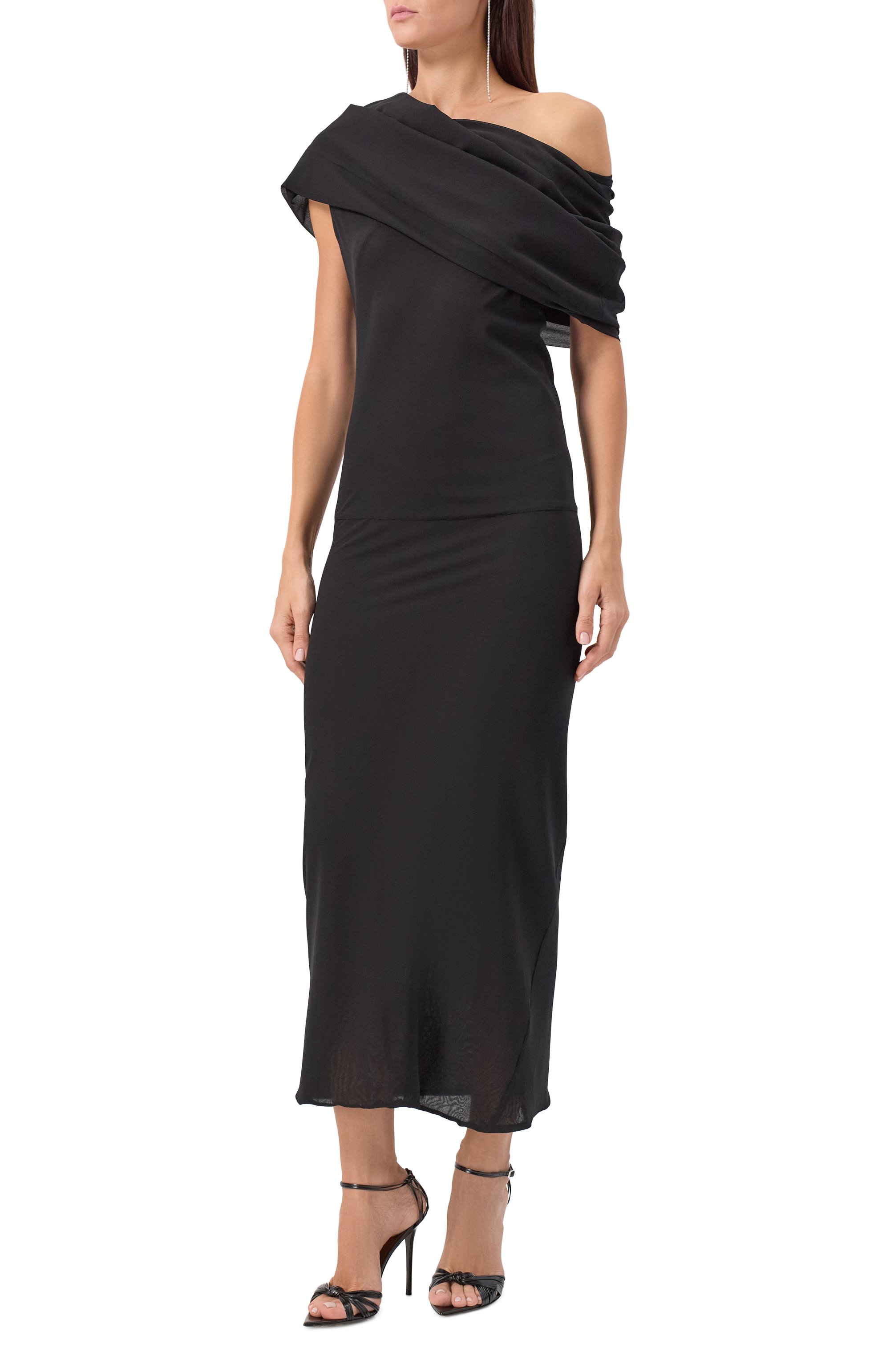 Шелковое платье ARMARIUM черного цвета по цене 219500 руб., арт. ARMFWD027/SE05, фото 3 Шелковое платье ARMARIUM, арт. ARMFWD027/SE05, фото 3