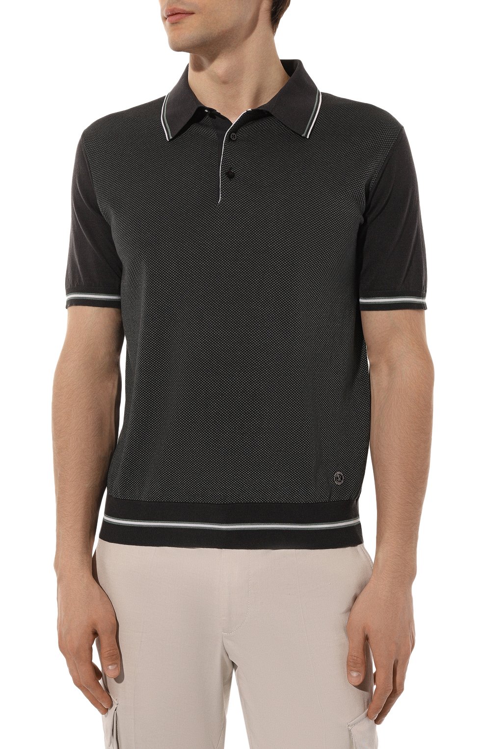 Поло из шелка и хлопка STEFANO RICCI, арт. K818044P13/F23172, фото 3