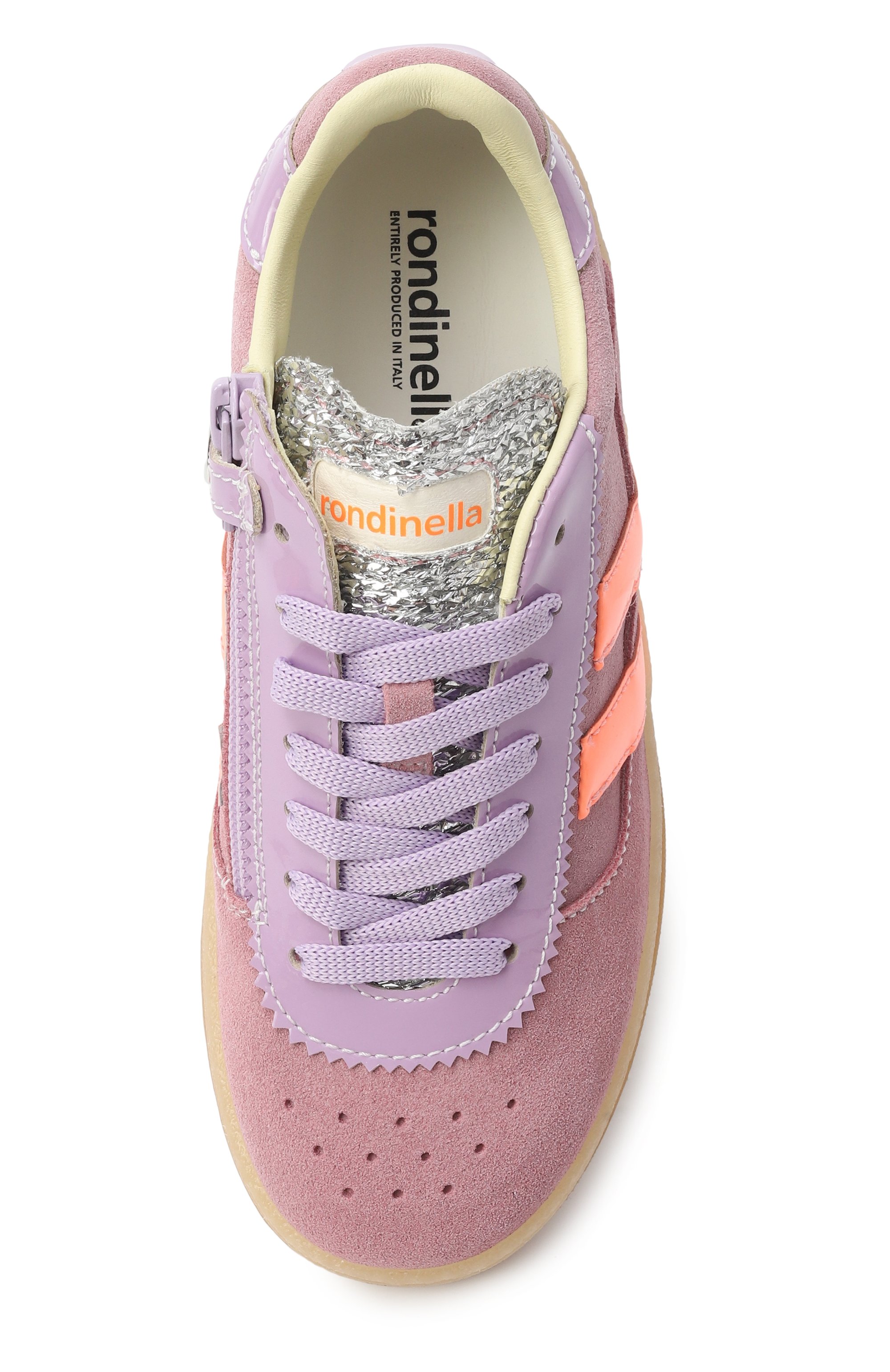 Замшевые кеды RONDINELLA сиреневого цвета по цене 19950 руб., арт. 12270B/31-33, фото 4 Замшевые кеды RONDINELLA, арт. 12270B/31-33, фото 4