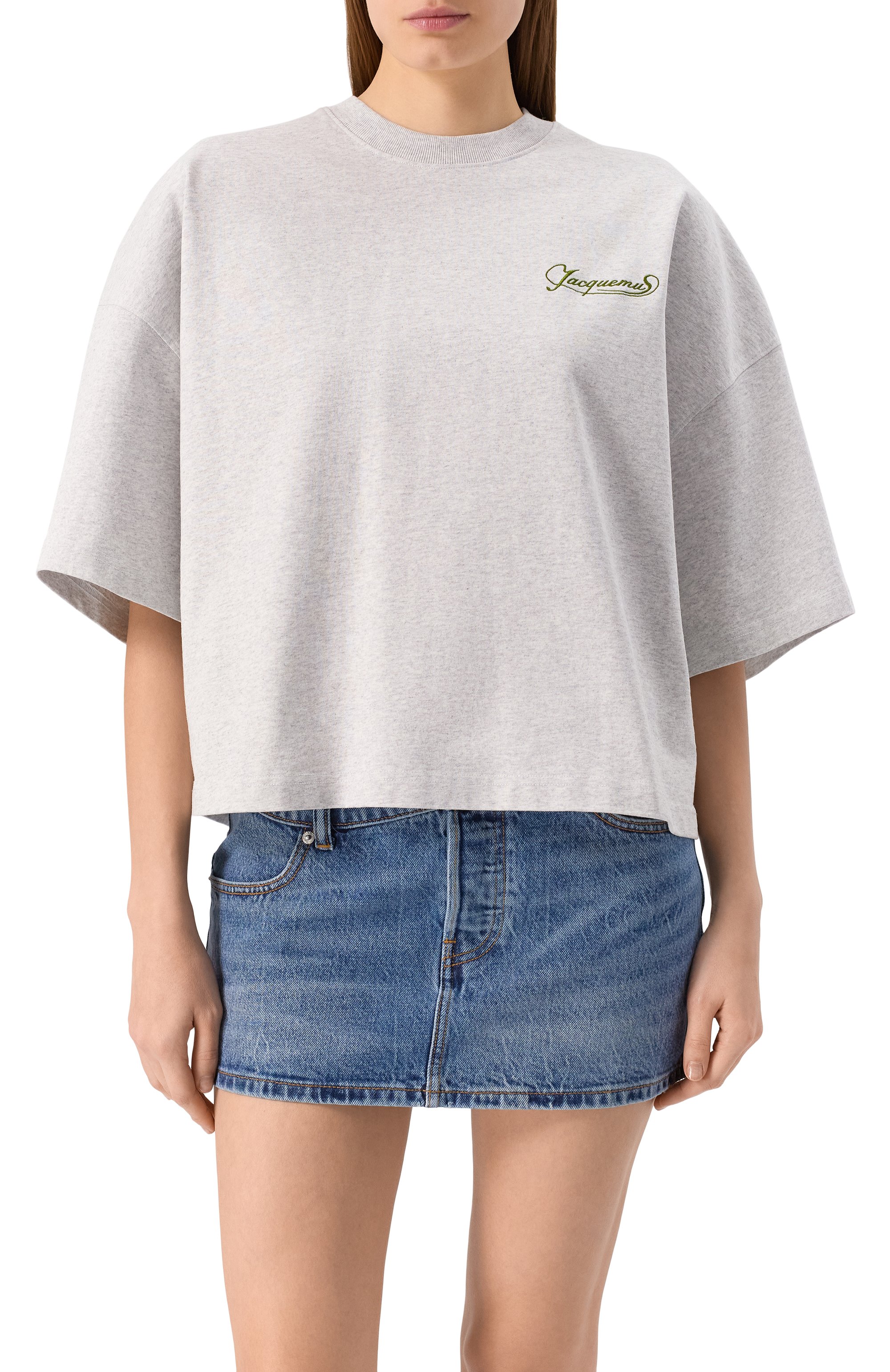 Хлопковая футболка JACQUEMUS, арт. 25E251JS216, фото 3