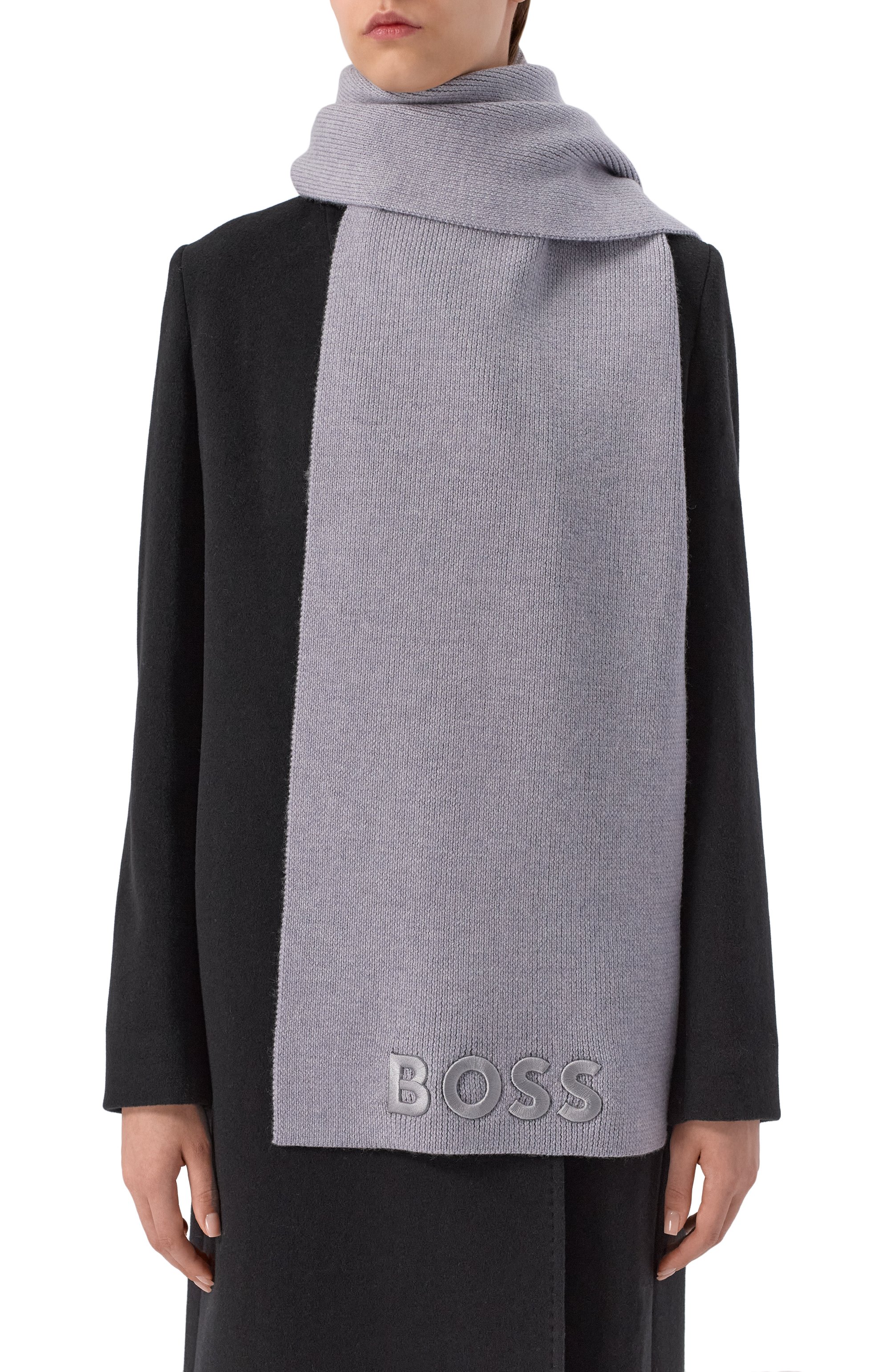 Шерстяной шарф BOSS, арт. 50497861, фото 2