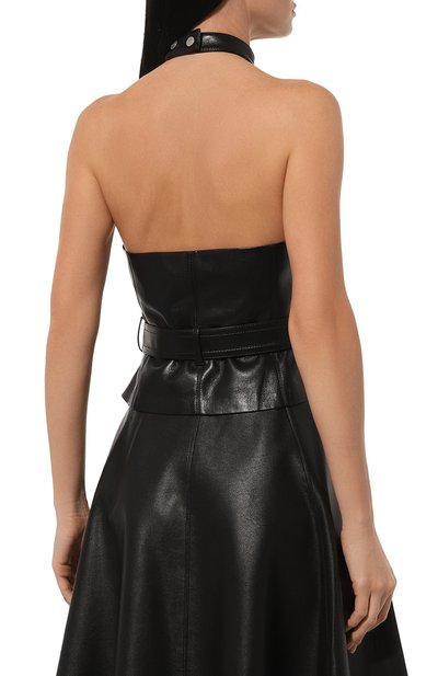 Топ из экокожи NANUSHKA черного цвета по цене 61550 руб., арт. NW24FWTP45100, фото 4 Топ из экокожи NANUSHKA, арт. NW24FWTP45100, фото 4