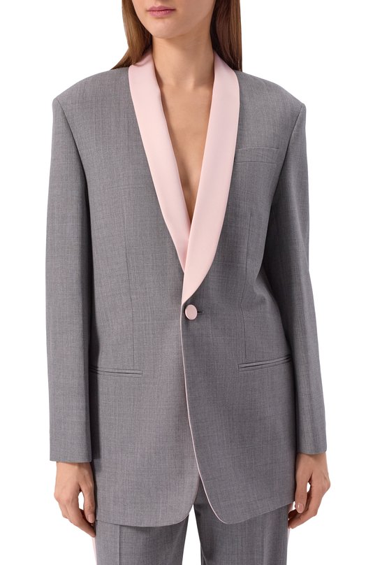 Шерстяной жакет Moschino V0505/0522 Серый  V0505/0522 Фото 3