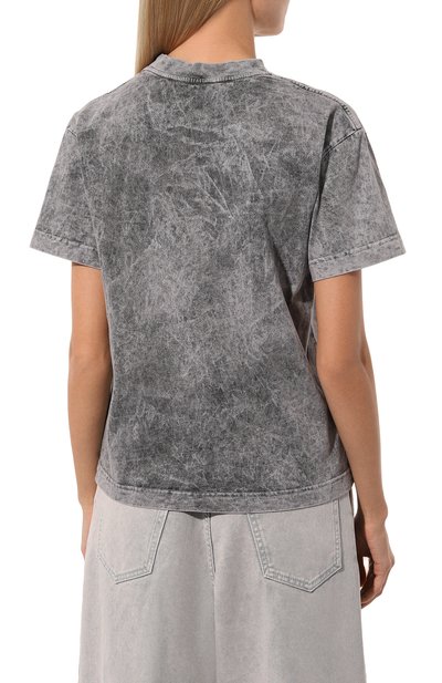 Хлопковая футболка BORNE BOURGEOIS серого цвета по цене 15000 руб., арт. SW-TS-BO-3018, фото 4 Хлопковая футболка BORNE BOURGEOIS, арт. SW-TS-BO-3018, фото 4