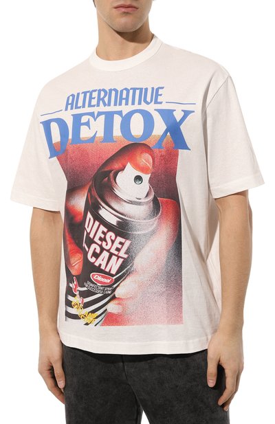 Хлопковая футболка DIESEL, арт. A09024/0BEAF, фото 3