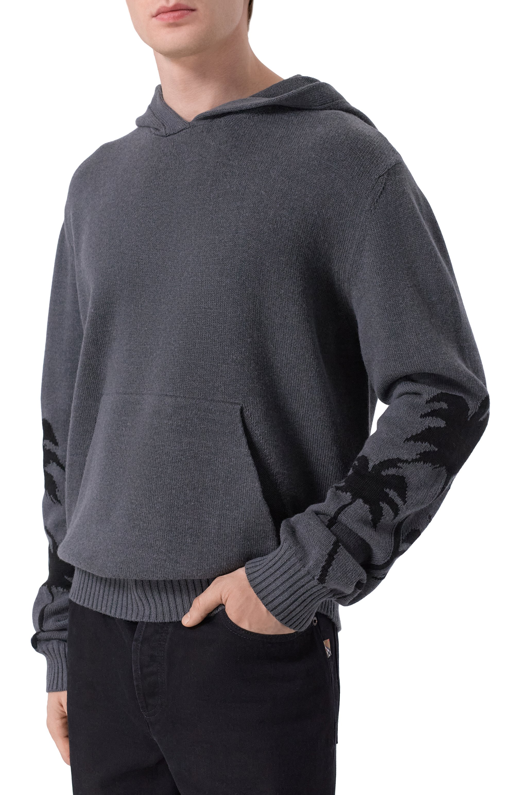 Худи из хлопка и ше рсти PALM ANGELS, арт. PMHU026F25KNI001, фото 3