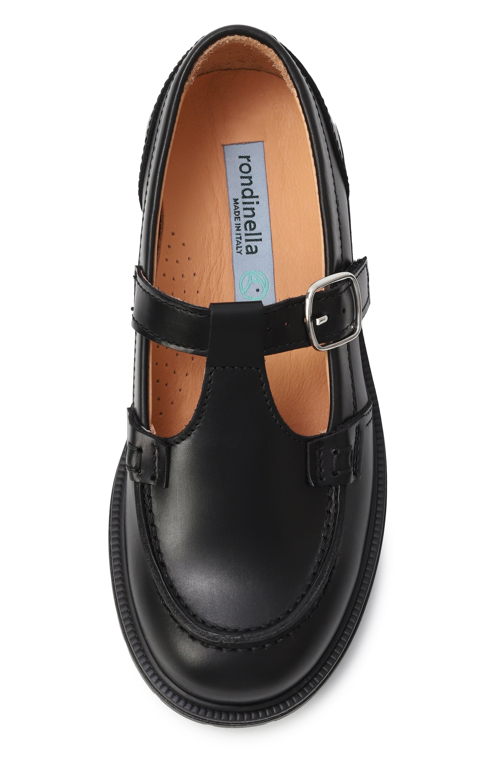 Кожаные лоферы RONDINELLA, арт. 12139-2A/G0MMA/28-30, фото 4