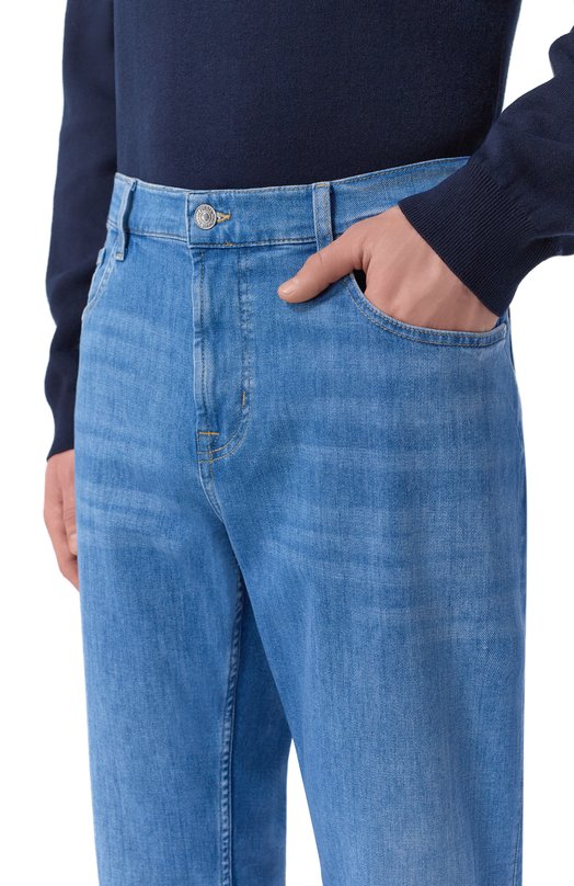 Джинсы Straight 7 For All Mankind 7TE70R51-3BA Синий  7TE70R51-3BA Фото 5