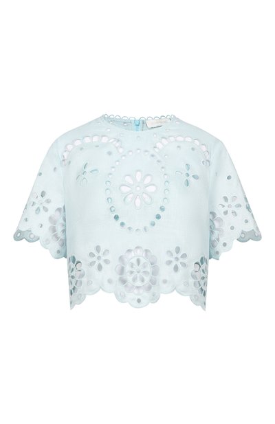 Женский льняной топ ZIMMERMANN, арт. 6196TRS261