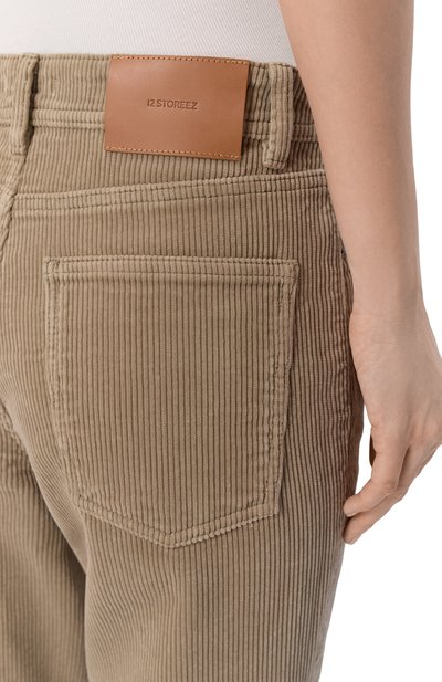 Вельветовые брюки 12 STOREEZ бежевого цвета по цене 19000 руб., арт. 137684, фото 5 Вельветовые брюки 12 STOREEZ, арт. 137684, фото 5