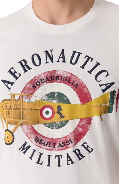 Хлопковая футболка AERONAUTICA MILITARE, арт. 251TS2414J641, фото 5
