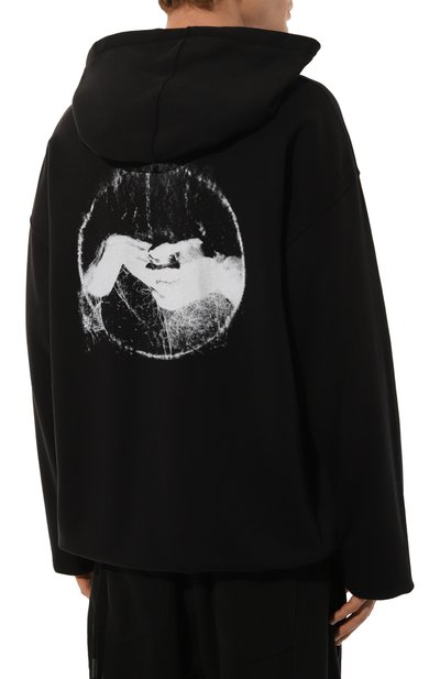 Хлопковое худи ANN DEMEULEMEESTER, арт. 2402-M-JSW01-37-FA185-099, фото 4