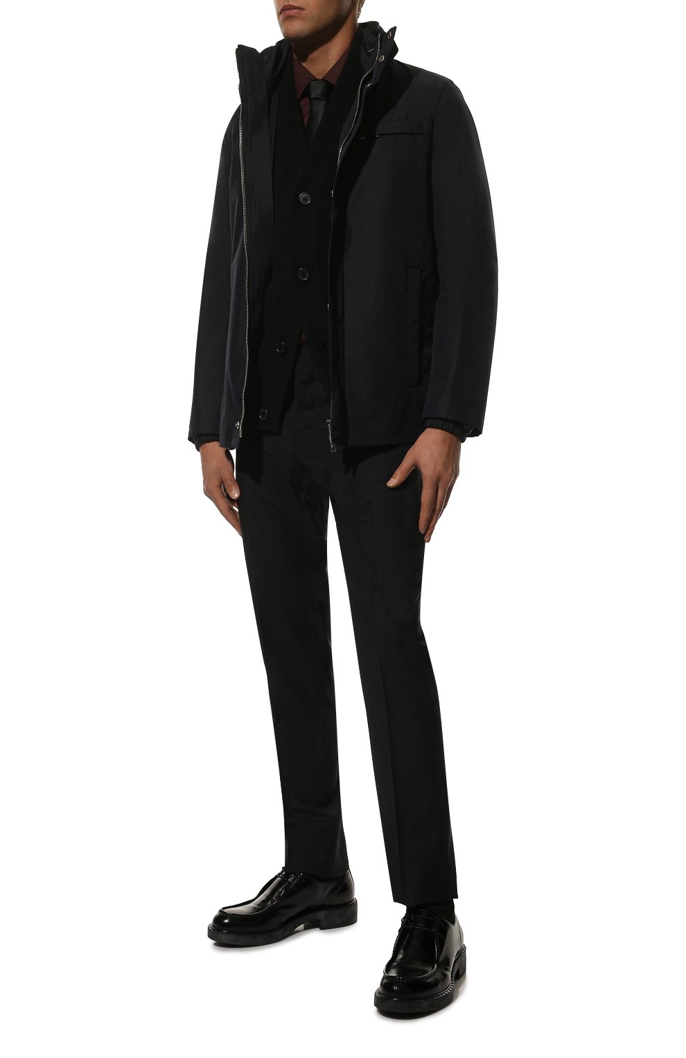 Утепленная куртка PRADA темно-синего цвета по цене 250000 руб., арт. SGB041-1X01-F0124-191, фото 2 Утепленная куртка PRADA, арт. SGB041-1X01-F0124-191, фото 2