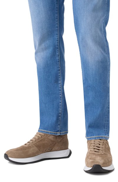 Замшевые кроссовки BLU BARRETT бежевого цвета по цене 52750 руб., арт. BAY-13497.6, фото 3 Замшевые кроссовки BLU BARRETT, арт. BAY-13497.6, фото 3