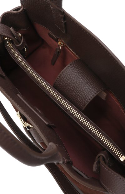 Сумка sabine small COCCINELLE темно-коричневого цвета по цене 45150 руб., арт. E1 TLB 18 02 01, фото 5 Сумка sabine small COCCINELLE, арт. E1 TLB 18 02 01, фото 5