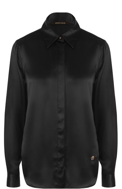 Шелковая блуза прямого кроя ROBERTO CAVALLI, арт. FQT706/SE001, фото 1