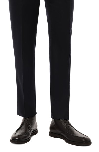 Кожаные ботинки BARRETT темно-коричневого цвета по цене 71600 руб., арт. 242U005.1, фото 3 Кожаные ботинки BARRETT, арт. 242U005.1, фото 3