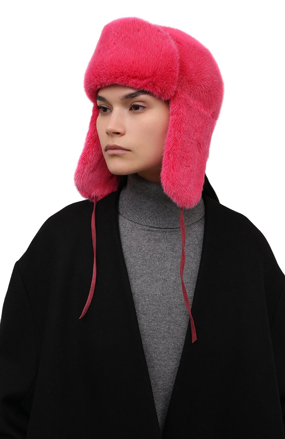 Шапка-ушанка френки из меха норки FURLAND, арт. 0217500110243600000, фото 2