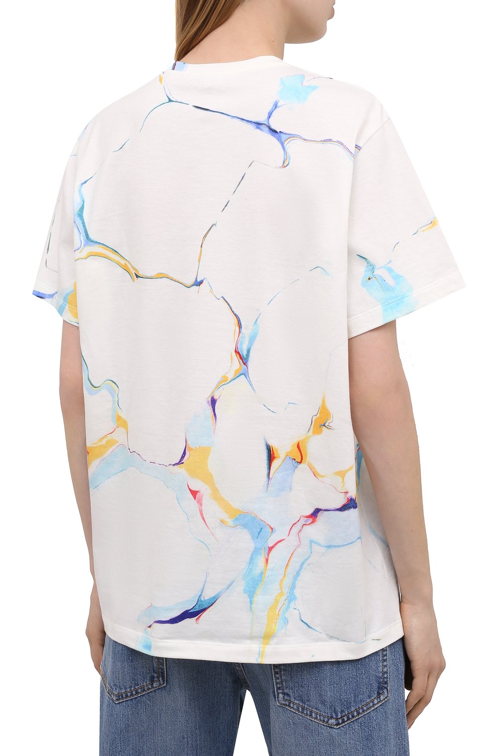 Хлопковая футболка STELLA MCCARTNEY, арт. 511240/S0W52, фото 4