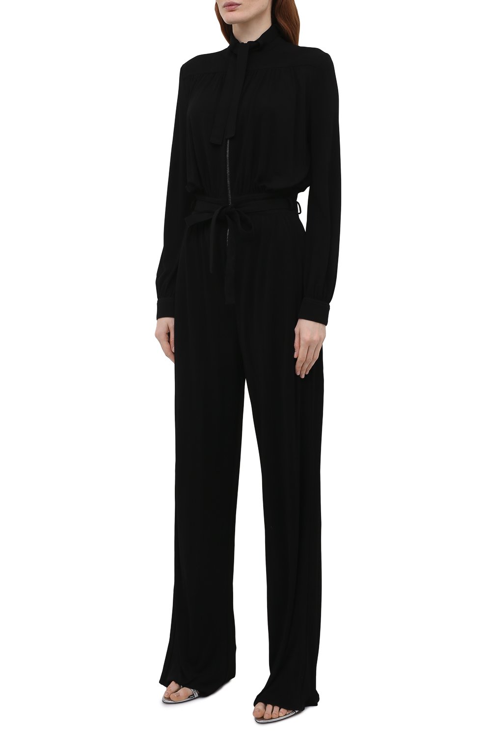 Комбинезон из вискозы TOM FORD черного цвета по цене 324500 руб., арт. TUJ093-FAX779, фото 3 Комбинезон из вискозы TOM FORD, арт. TUJ093-FAX779, фото 3