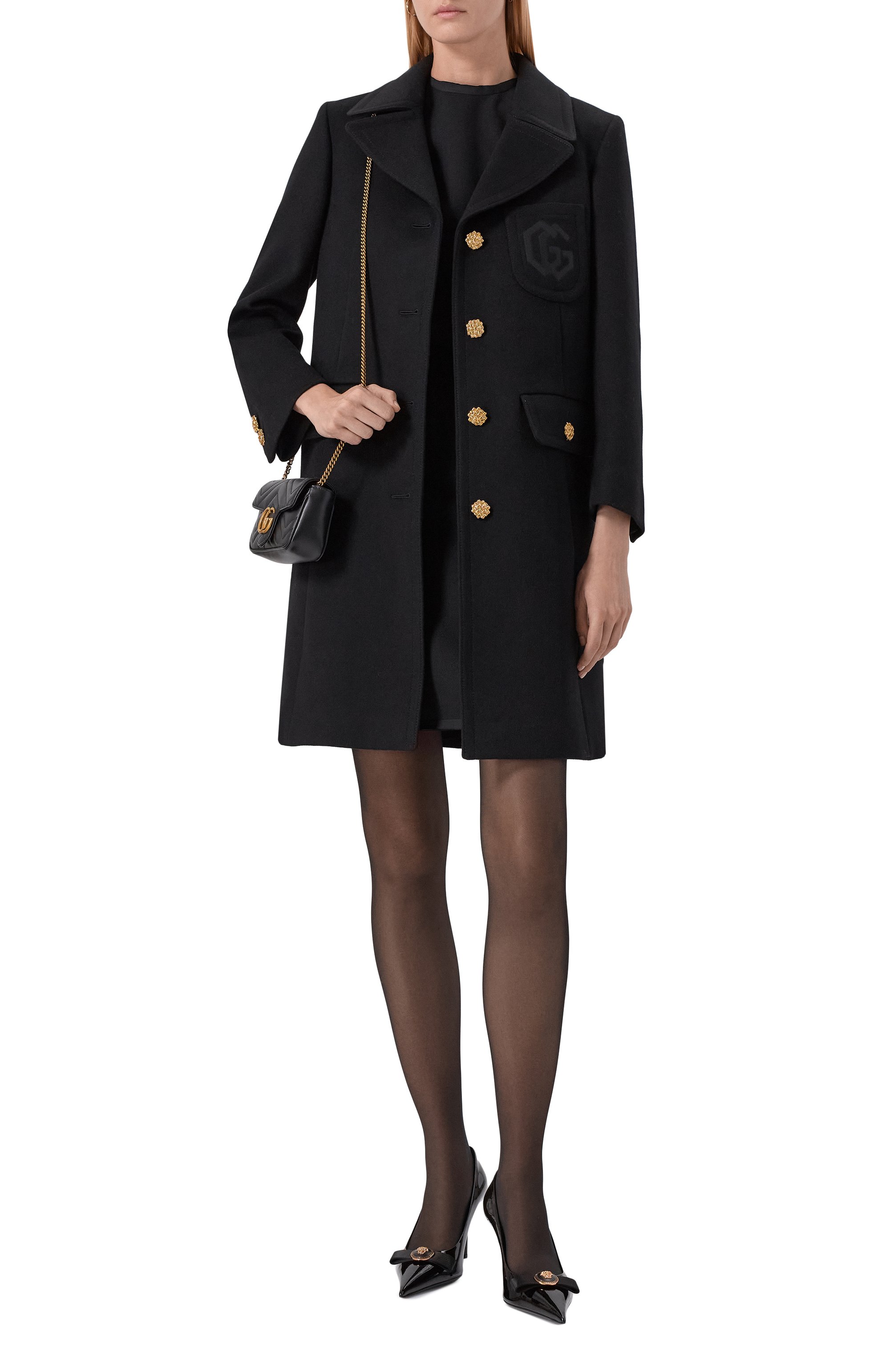 Шерстяное пальто GUCCI, арт. 657054/ZAG3M, фото 2