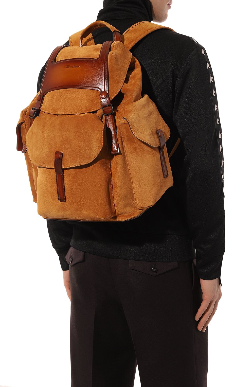 Замшевый рюкзак SANTONI, арт. UIBBA2273DB-GSP0L80, фото 2