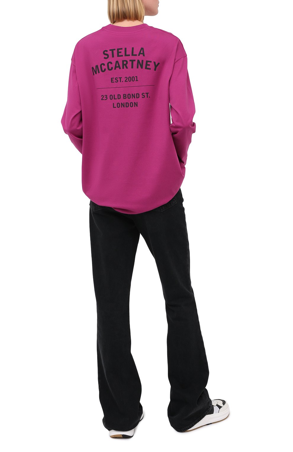 Хлопковый лонгслив STELLA MCCARTNEY фиолетового цвета по цене 28500 руб., арт. 601848/SMP87, фото 2 Хлопковый лонгслив STELLA MCCARTNEY, арт. 601848/SMP87, фото 2