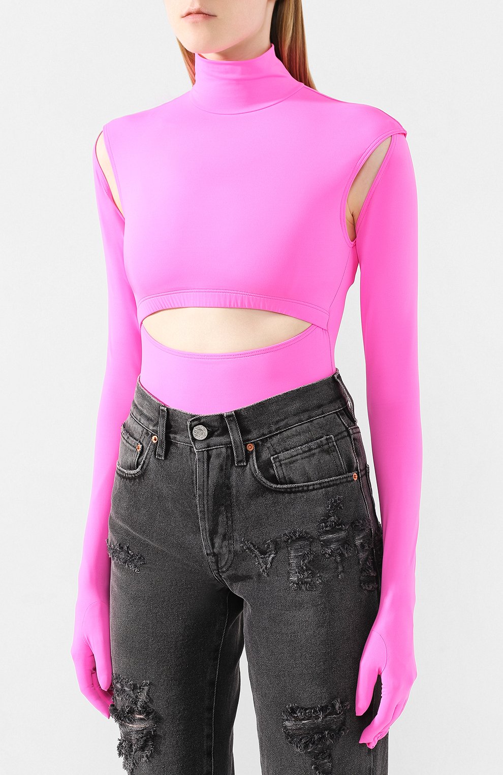 Боди VETEMENTS, арт. WAH20TR304/FLU0 PINK, фото 6