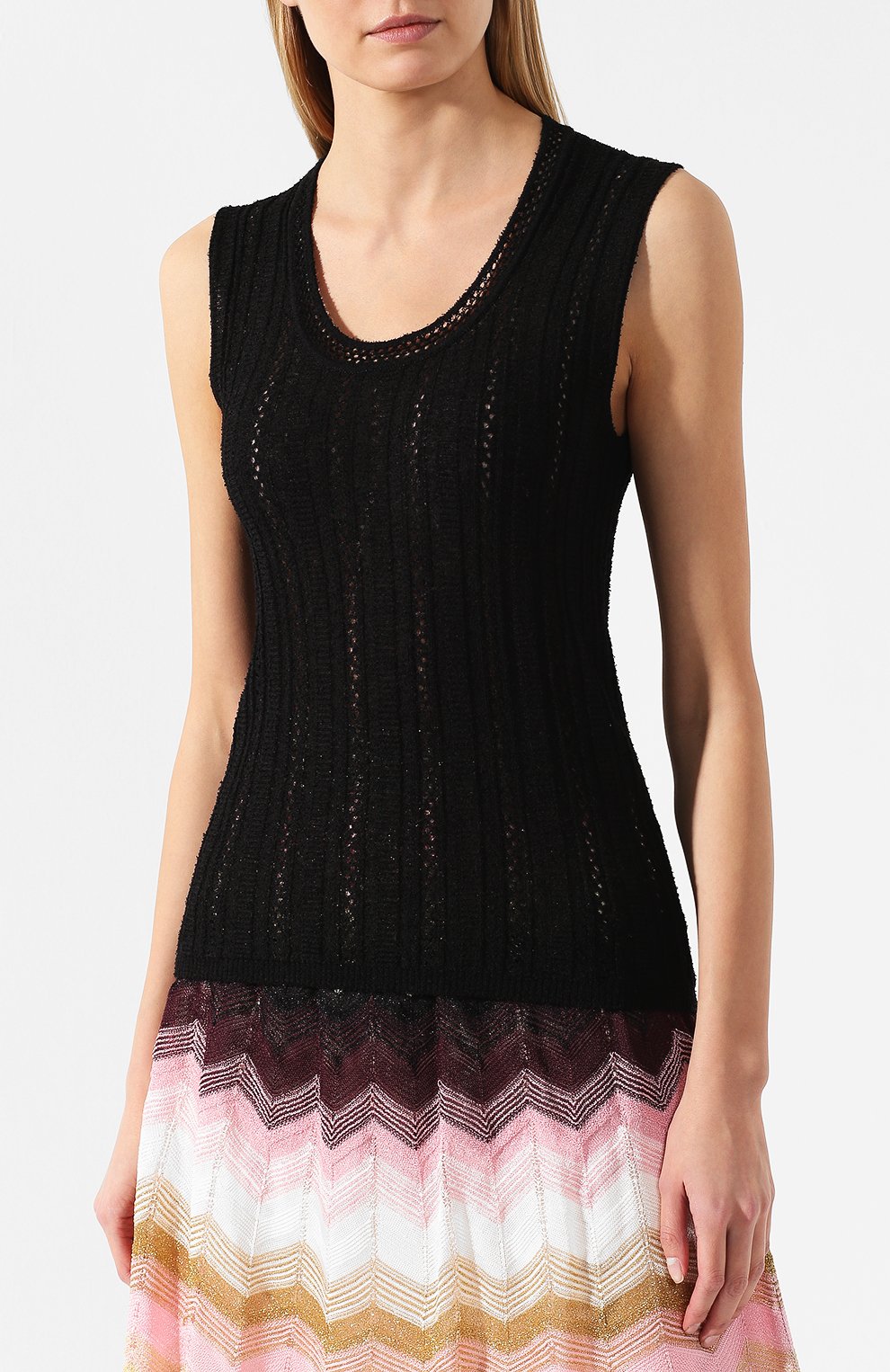 Топ из смеси вискозы и шерсти M MISSONI, арт. 2DJ00020/2K0003, фото 3