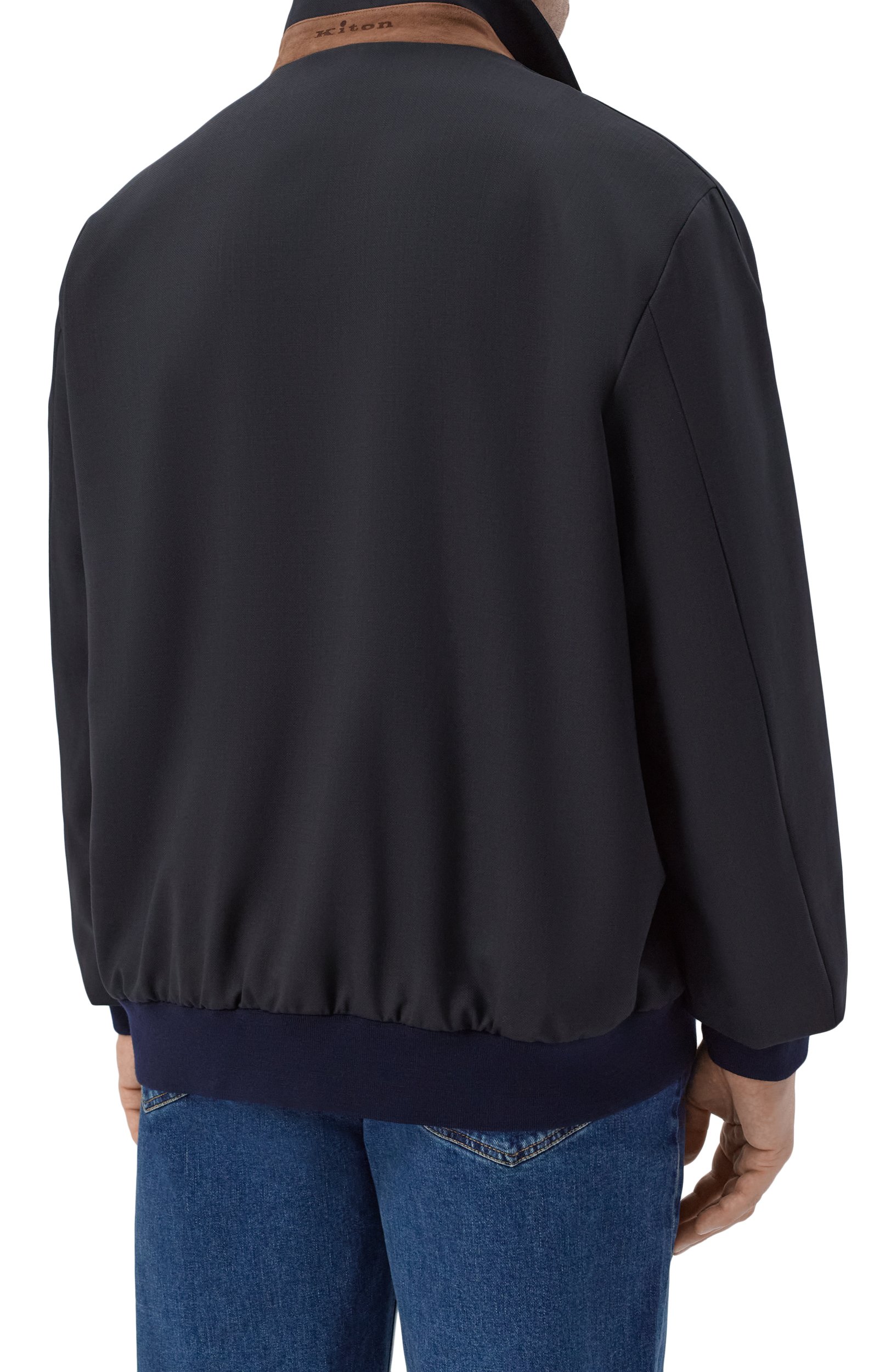 Бомбер KITON темно-синего цвета по цене 834000 руб., арт. UW2497V0457L, фото 4 Бомбер KITON, арт. UW2497V0457L, фото 4