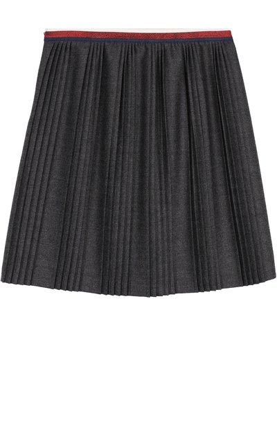 Плиссированная юбка с контрастным поясом GUCCI, арт. 477751/XBC08, фото 2