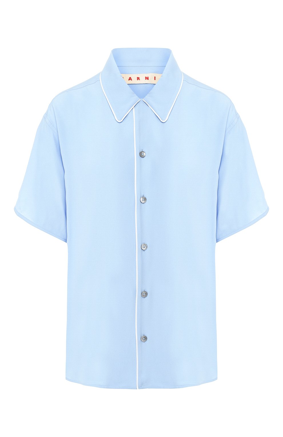 Блузка MARNI голубого цвета по цене 34300 руб., арт. CAMAW49IM0/TA089, фото 1 Блузка MARNI, арт. CAMAW49IM0/TA089, фото 1