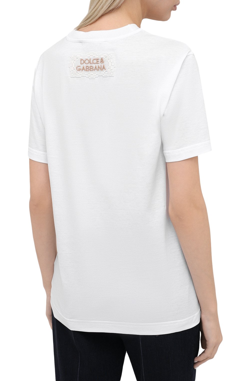 Хлопковая футболка DOLCE & GABBANA, арт. F8M66T/G7XQS, фото 4