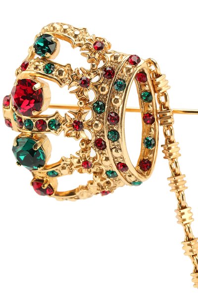 Брошь DOLCE & GABBANA золотого цвета по цене 79950 руб., арт. WPL1C1/W1111, фото 3 Брошь DOLCE & GABBANA, арт. WPL1C1/W1111, фото 3