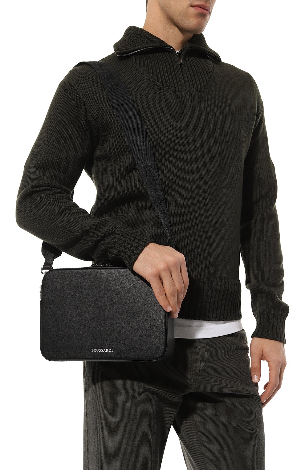 Кожаная сумка TRUSSARDI, арт. 71B00400-2P000319, фото 2