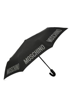 Му�жской складной зонт MOSCHINO черного цвета, арт. 8064-0PENCL0SE | Фото 2 (Материал: Металл, Синтетический материал, Текстиль; Материал сплава: Проставлено; Нос: Не проставлено)