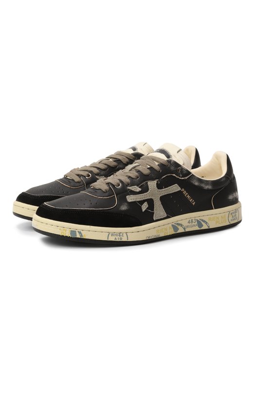 Кожаные кеды Bskt Clay Premiata BSKT CLAY/VAR 6909 Чёрный BSKT CLAY/VAR 6909