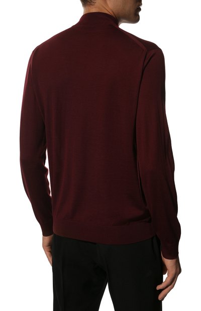 Шерстяная водолазка PRADA бордового цвета по цене 115000 руб., арт. UMR505-1ZLE-F0007-212, фото 4 Шерстяная водолазка PRADA, арт. UMR505-1ZLE-F0007-212, фото 4