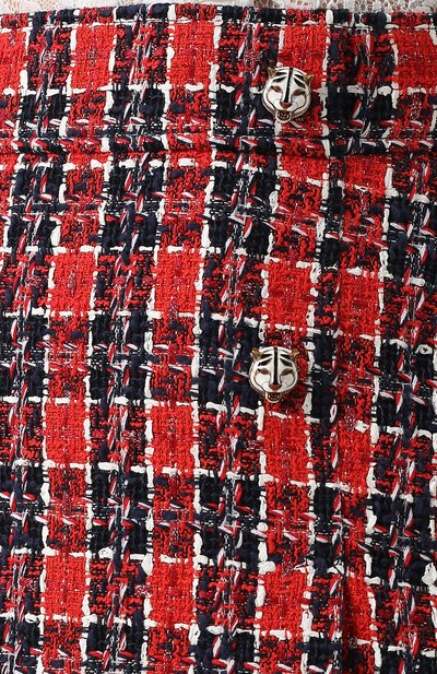 Твидовая юбка GUCCI красного цвета по цене 77600 руб., арт. 516588/ZKM80, фото 5 Твидовая юбка GUCCI, арт. 516588/ZKM80, фото 5
