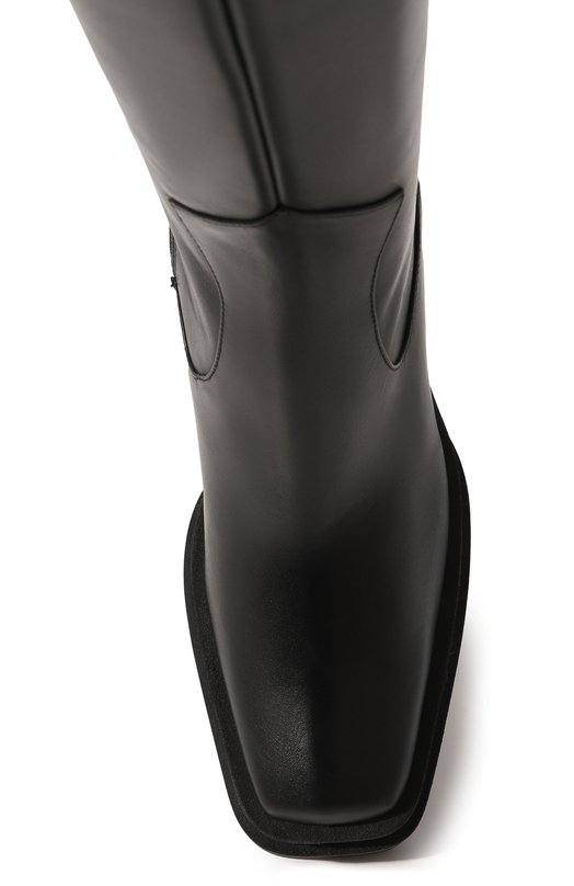 Кожаные сапоги GIABORGHINI Чёрный, фото 6