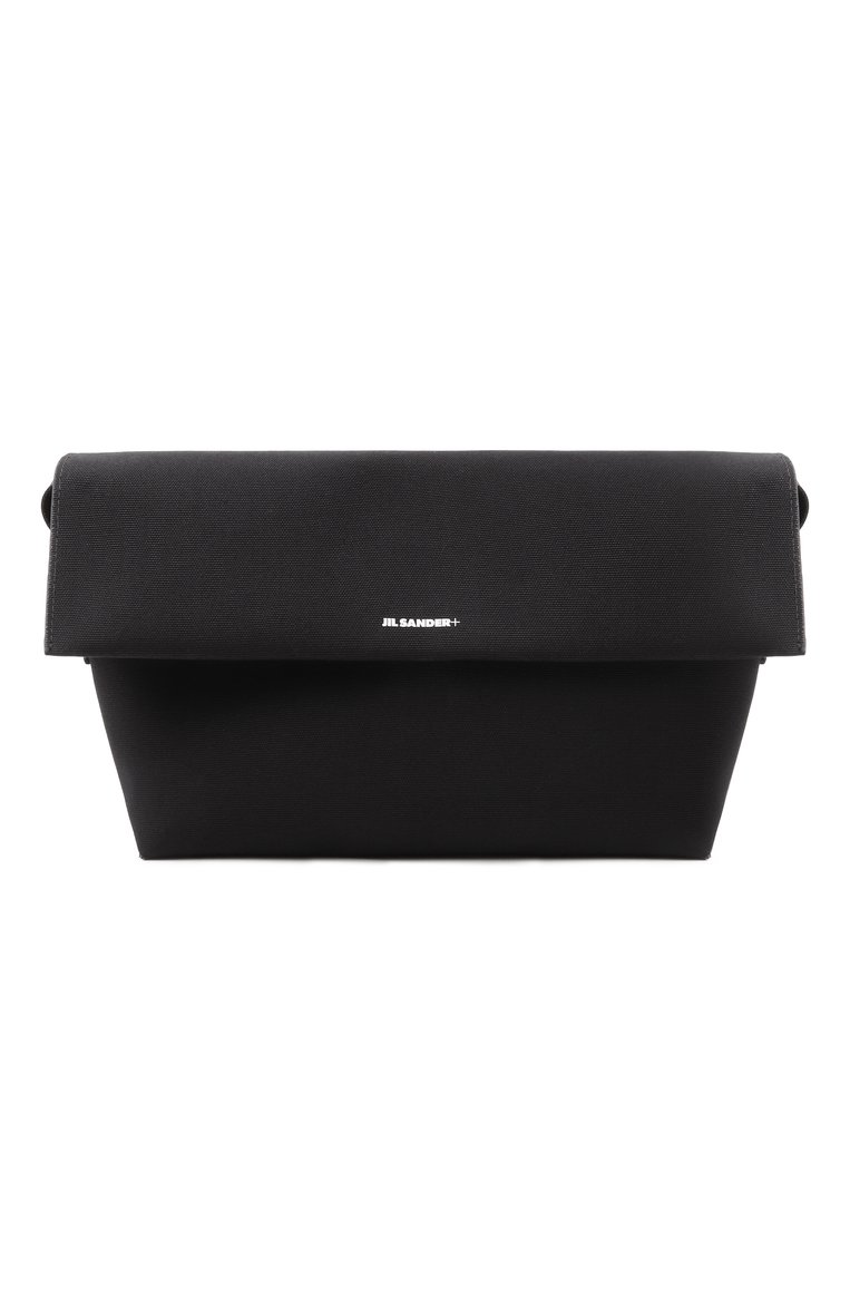 Мужская сумка utility medium JIL SANDER черного цвета, арт. J49WG0003/P6647 | Фото 1 (Материал: Текстиль; Размер: medium; Ремень/цепочка: На ремешке)