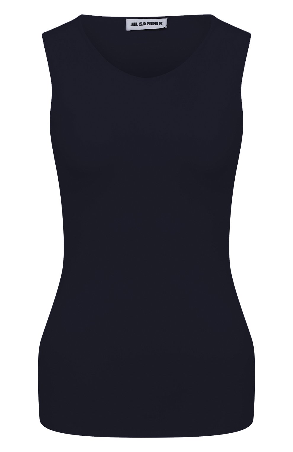 Топ JIL SANDER темно-синего цвета по цене 26350 руб., арт. JSWQ705036-WQ477108, фото 1 Топ JIL SANDER, арт. JSWQ705036-WQ477108, фото 1