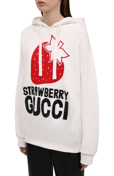 Хлопковое худи GUCCI, арт. 615061/XJD1B, фото 3