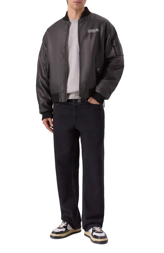 Бомбер из экокожи Comme des Fuckdown CFABM01706 Чёрный  CFABM01706 Фото 2