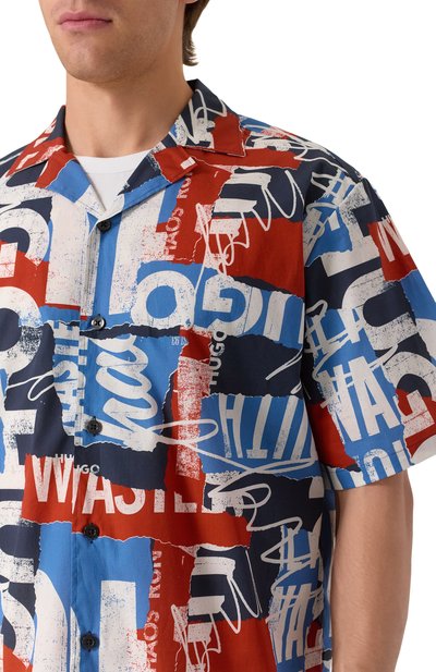 Хлопковая рубашка HUGO BLUE, арт. 50545226, фото 5